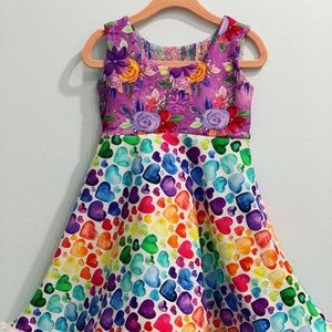 2T Twirl Dress With Matching XL Dog Outfit